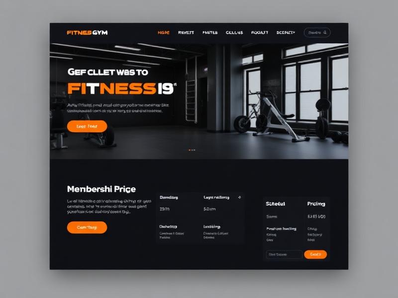 Sportschool template preview